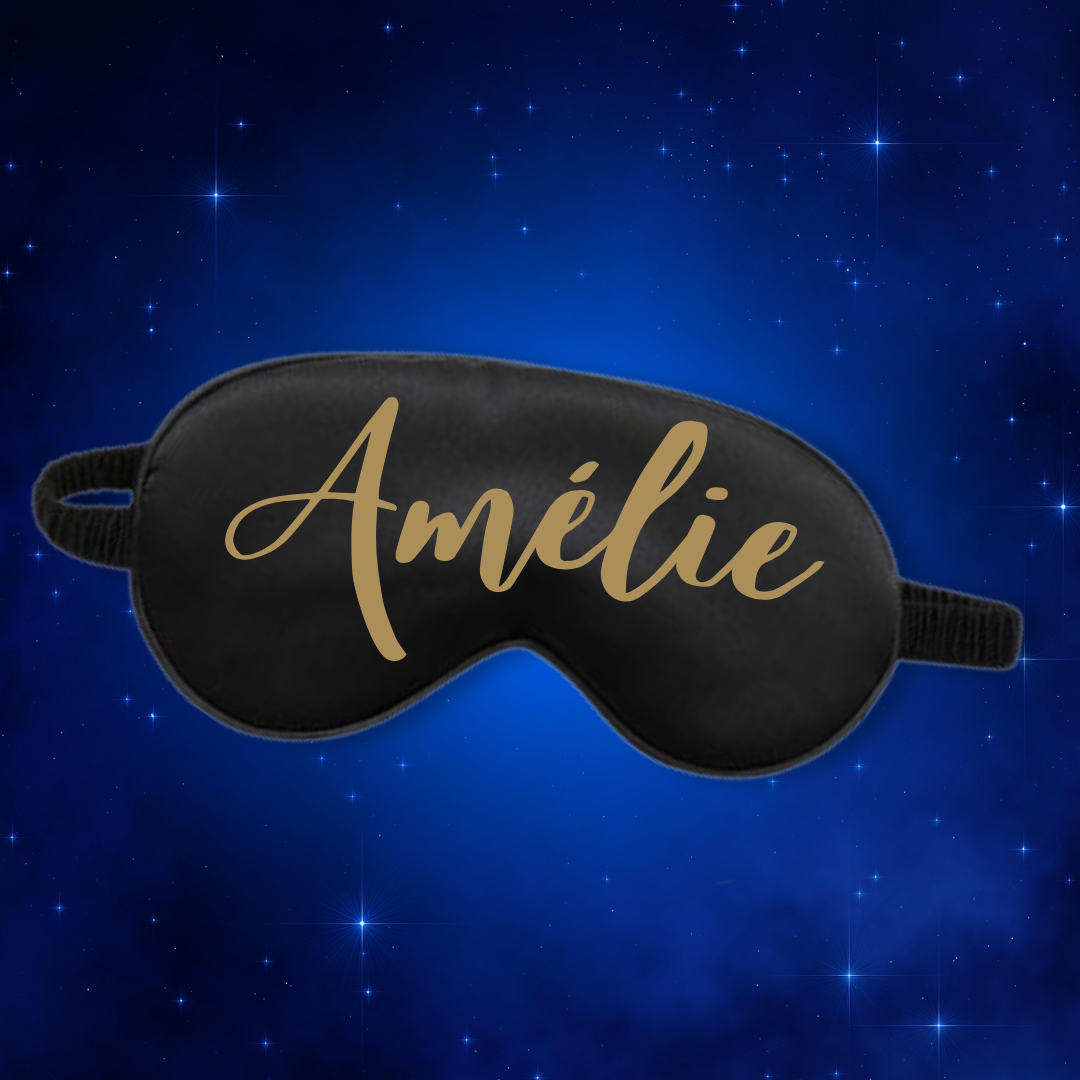 Masque de nuit noir personnalisé - Boxes Universe