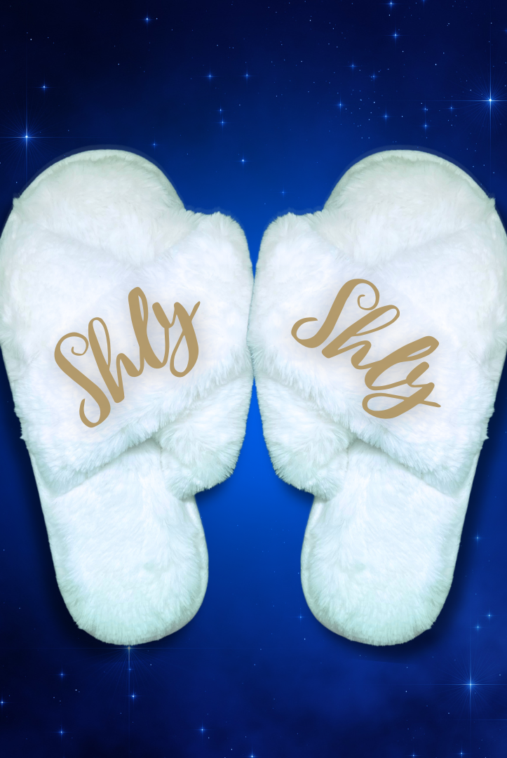 Chaussons blancs personnalisés - Boxes Universe