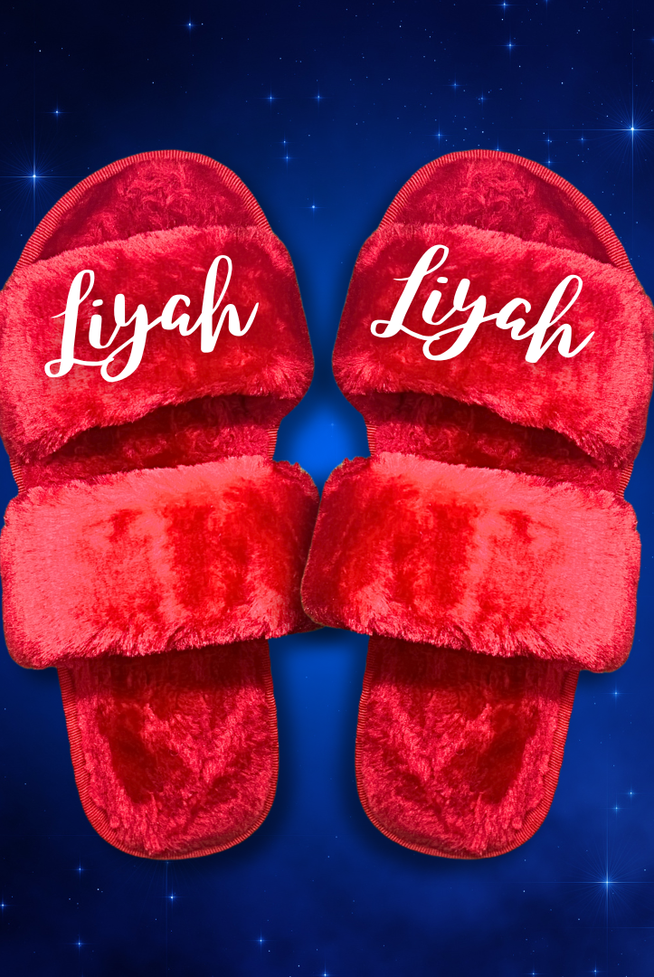 Chaussons rouges personnalisés - Boxes Universe