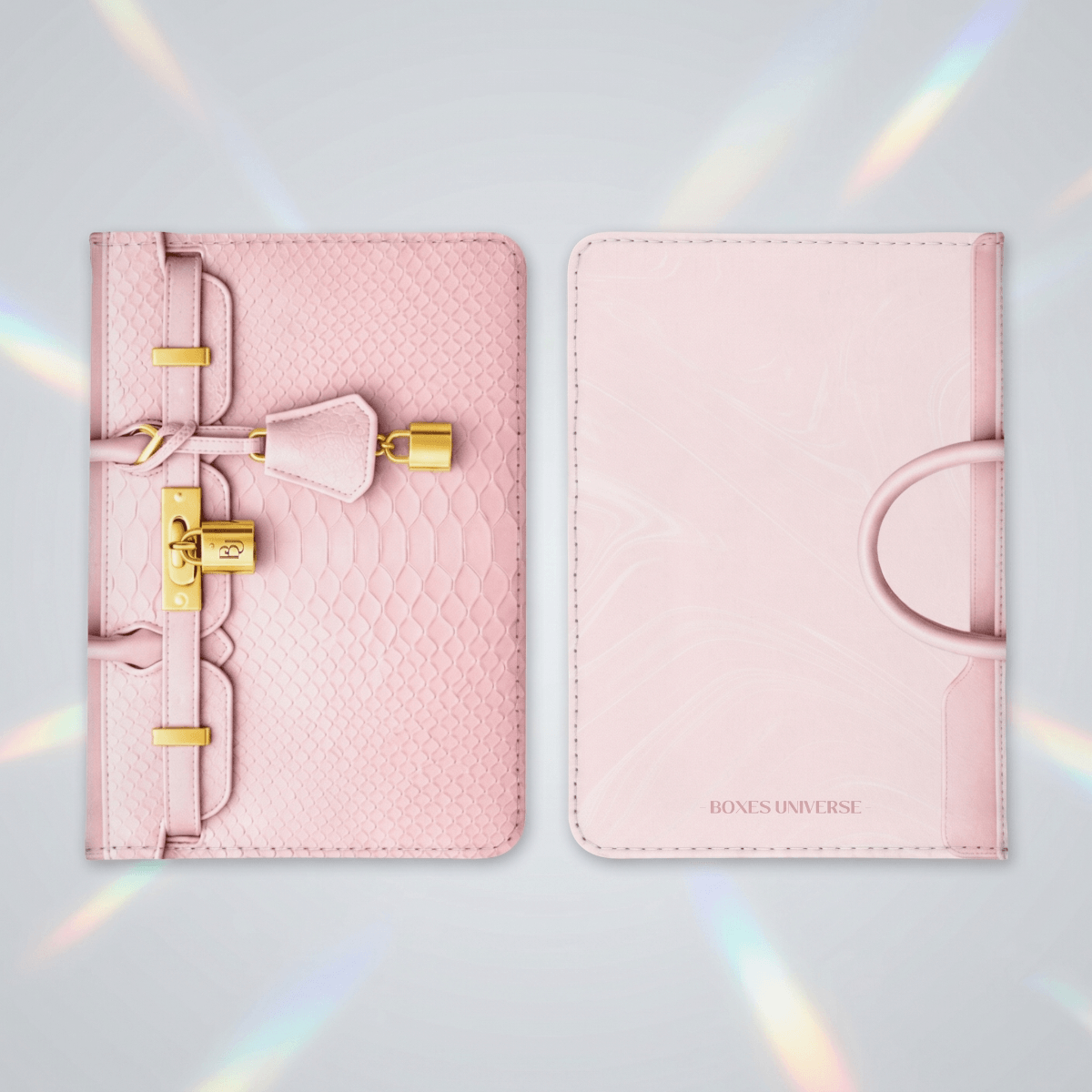 Protège passeport sac rose poudré - Boxes Universe