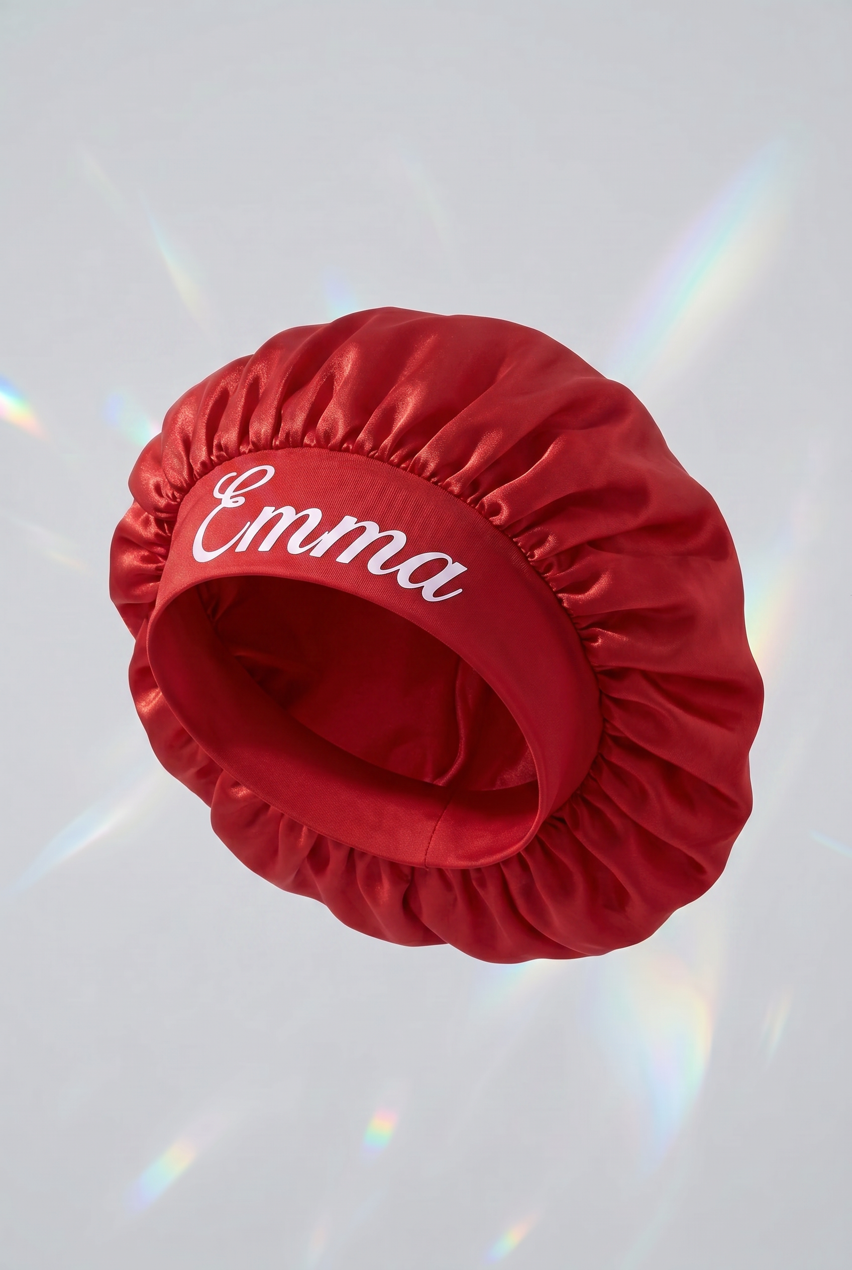 Bonnet Satiné Rouge Personnalisé - Boxes Universe