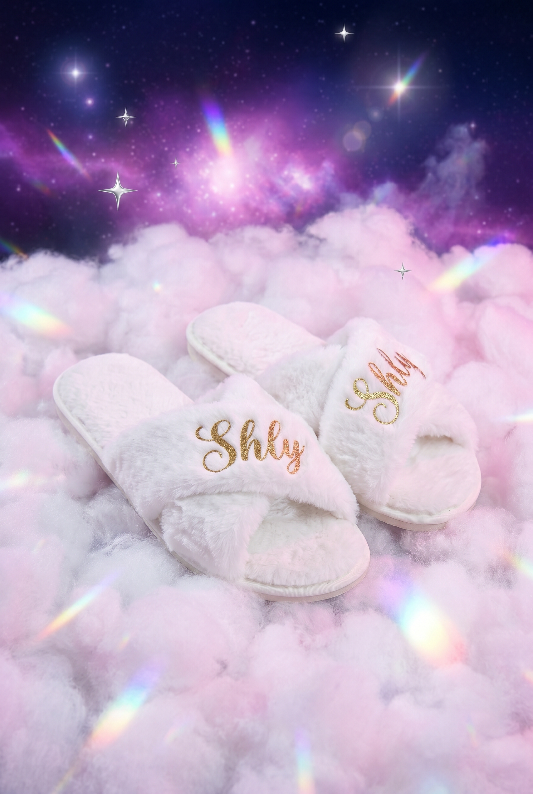 Chaussons Blancs Personnalisés - Boxes Universe