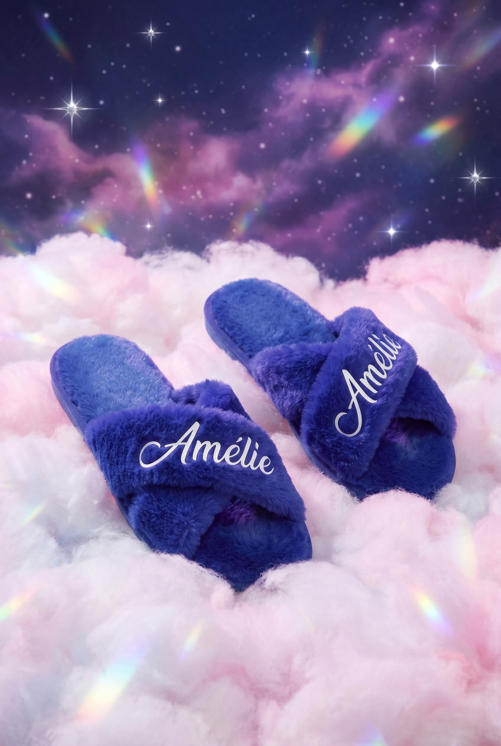 Chaussons Bleus Personnalisés - Boxes Universe