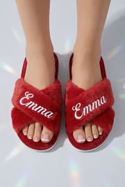 Chaussons Rouges Personnalisés - Boxes Universe