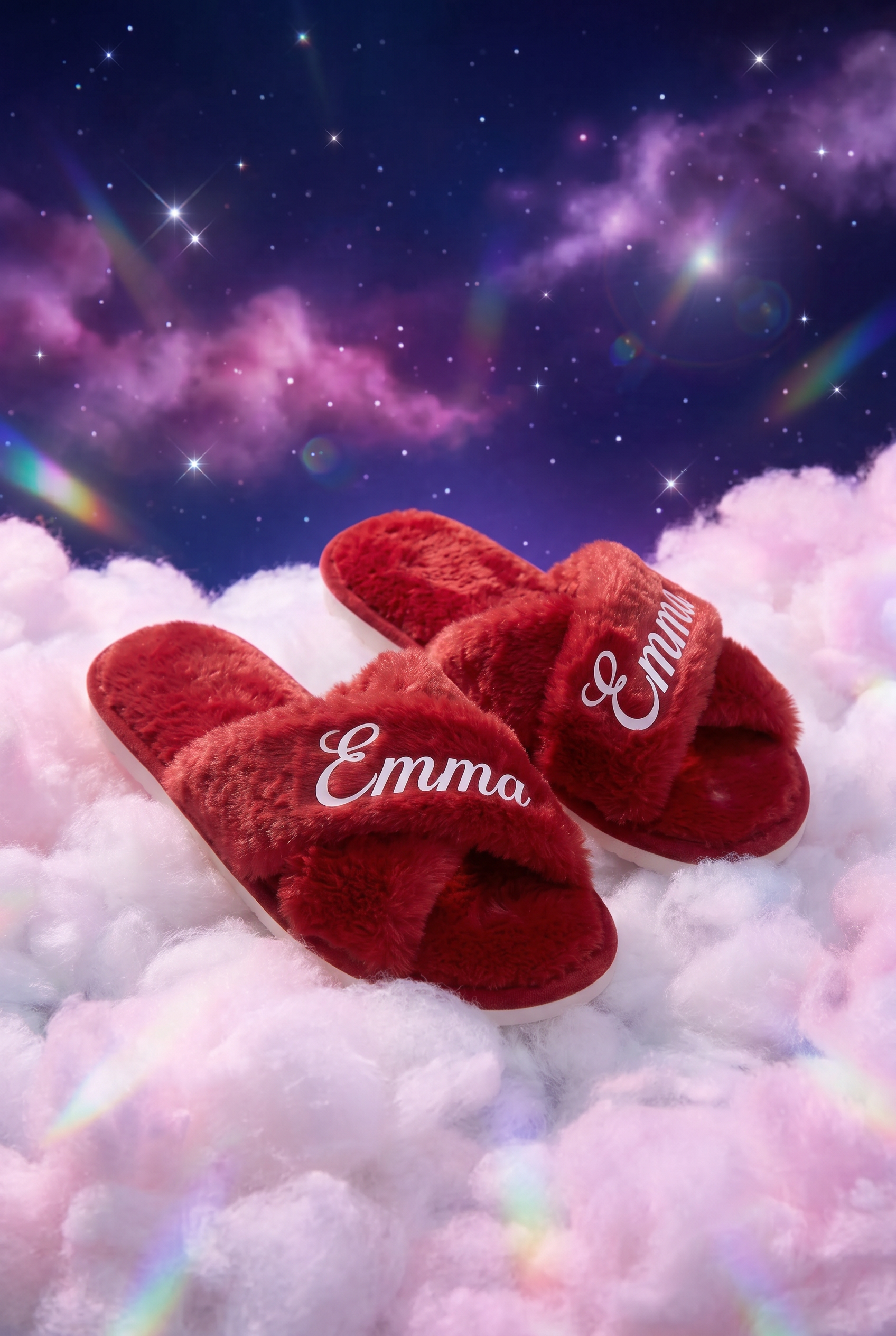 Chaussons Rouges Personnalisés - Boxes Universe