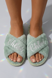 Chaussons Vert Personnalisés - Boxes Universe