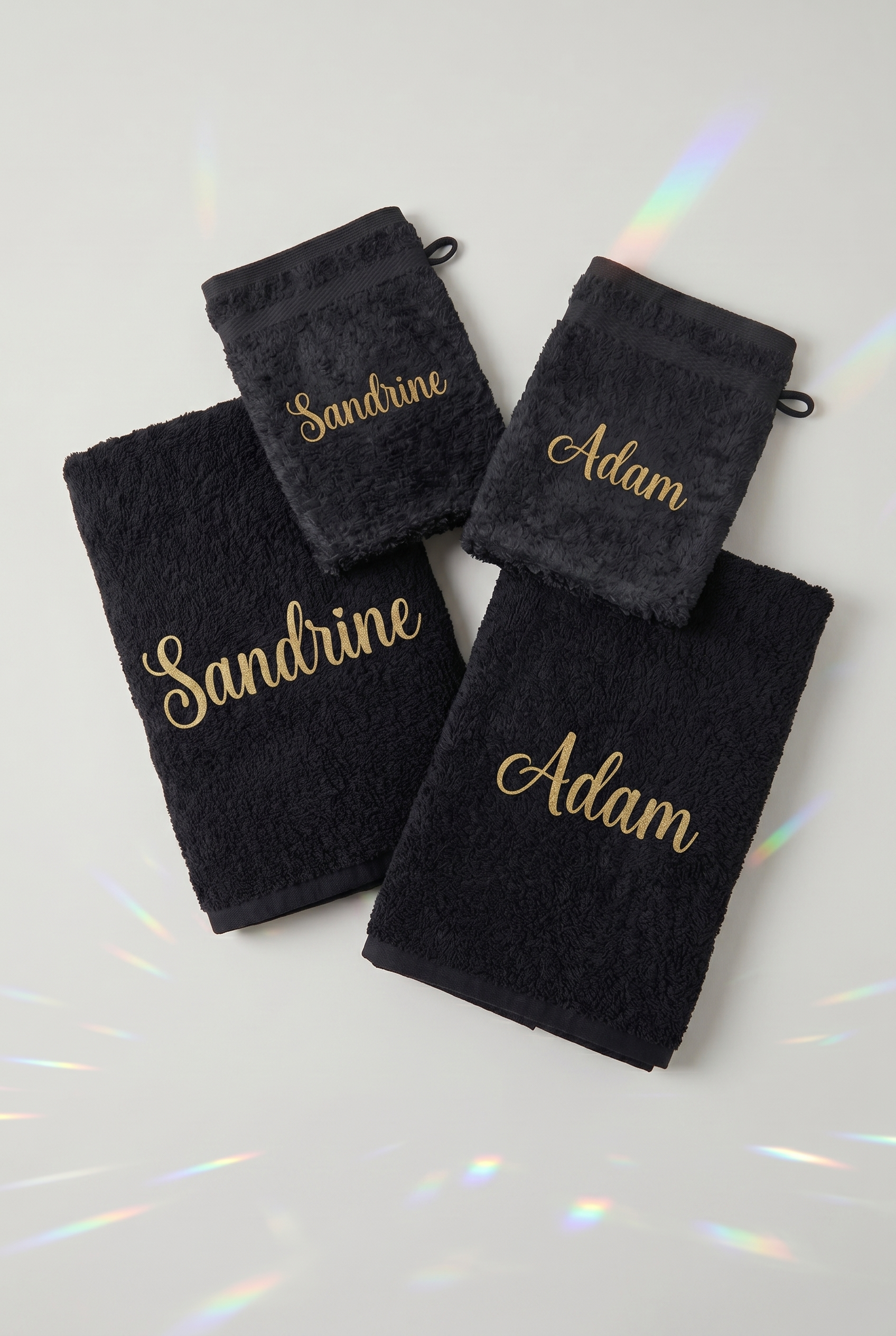 Bath Duo Noire Personnalisée - Boxes Universe