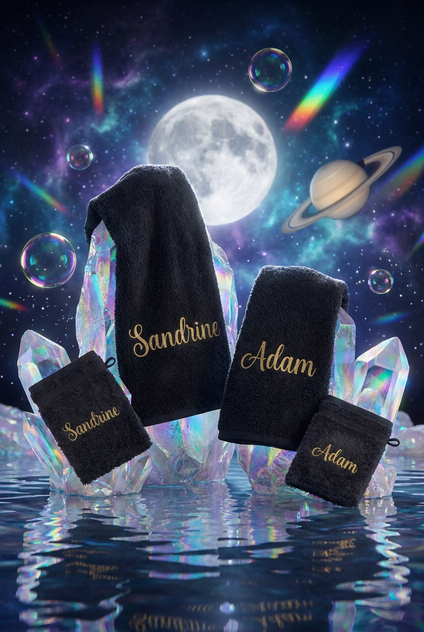 Bath Duo Noire Personnalisée - Boxes Universe