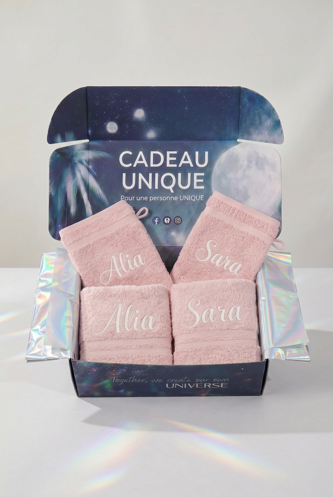 Bath Duo Rose Personnalisée - Boxes Universe