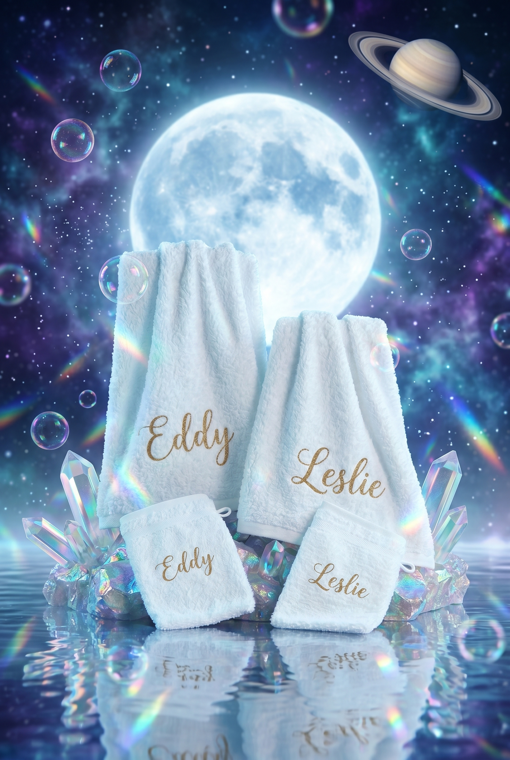 Bath Duo Blanche Personnalisée - Boxes Universe