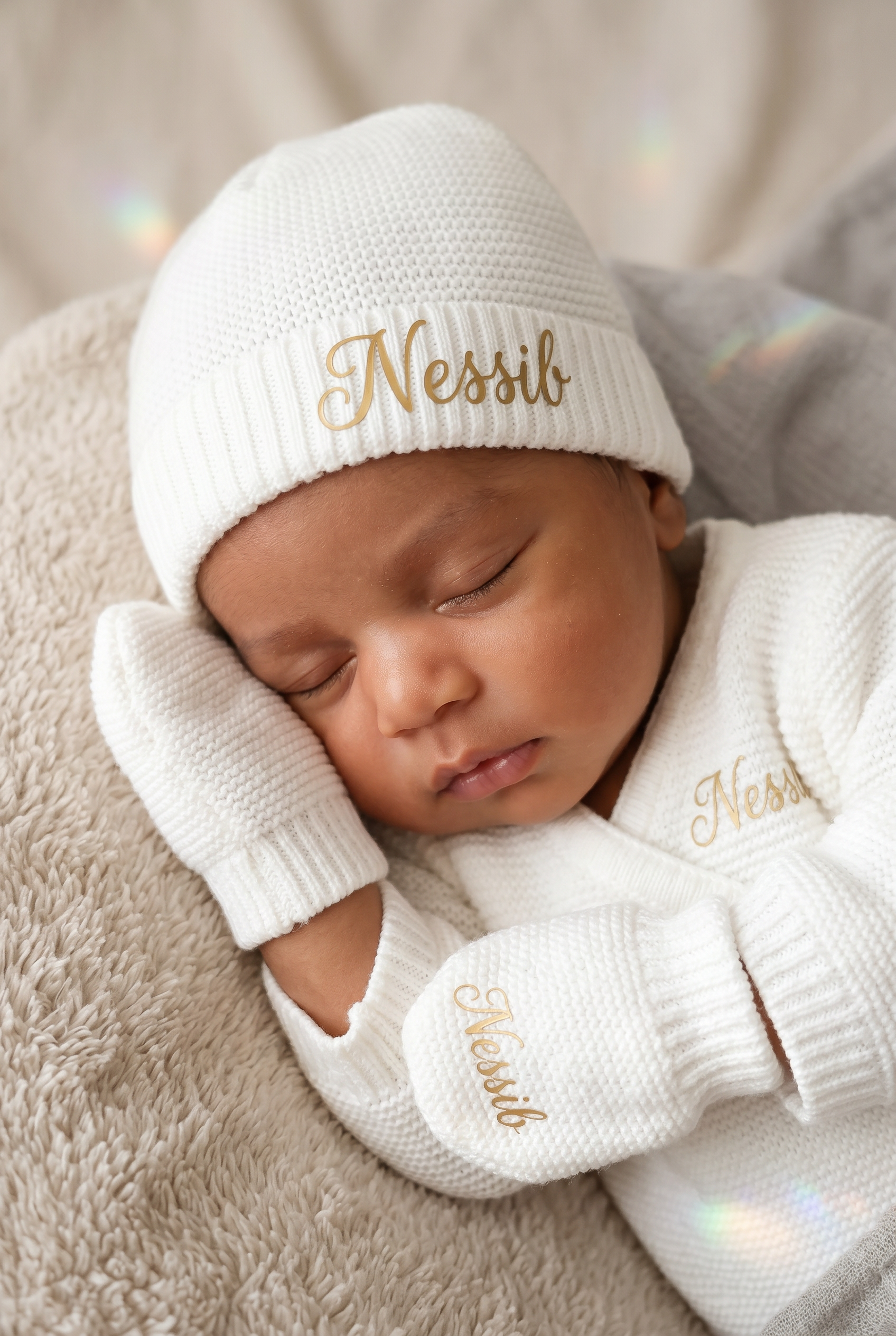 Coffret de Naissance Cloudy Blanc Personnalisé - Boxes Universe
