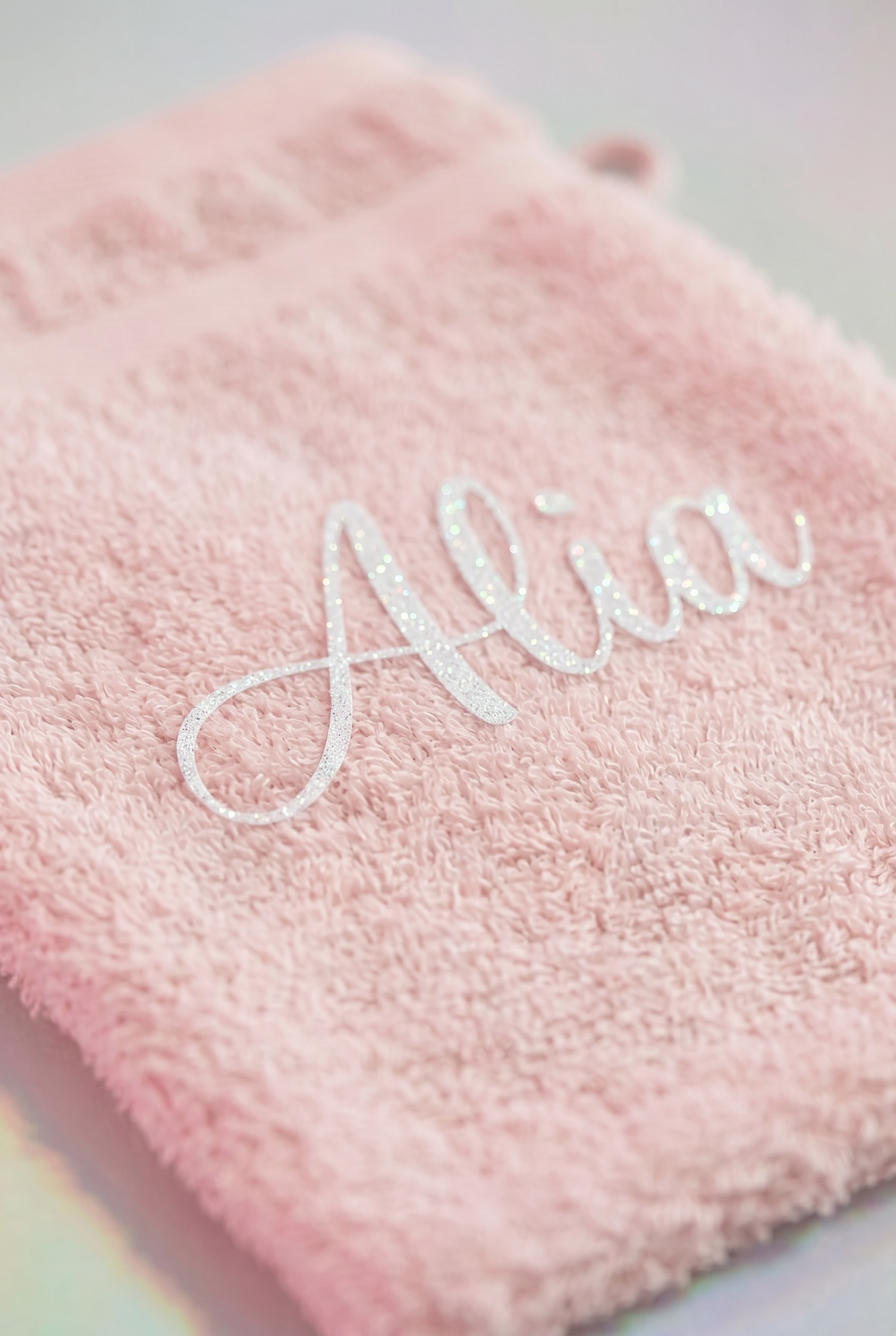 Set 2 gants roses 100% coton personnalisés - Boxes Universe
