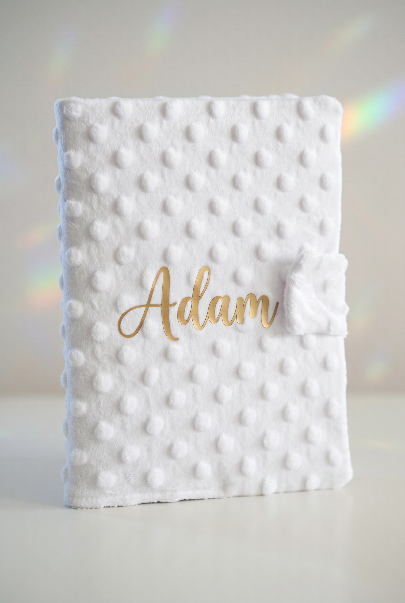 Protège Carnet Dreamy Blanc Personnalisé - Boxes Universe