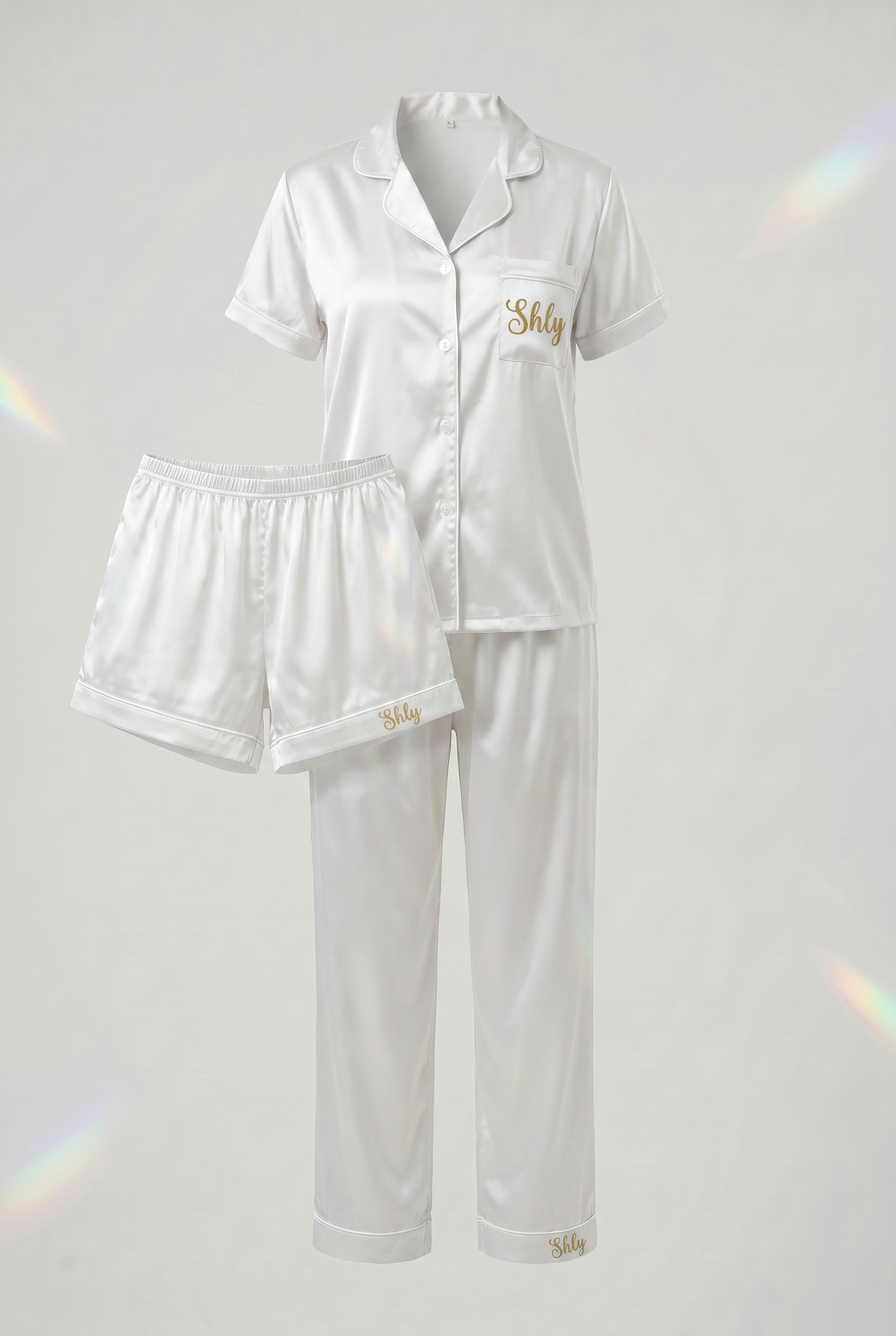 Pyjama 3 Pièces Blanc Personnalisé - Boxes Universe