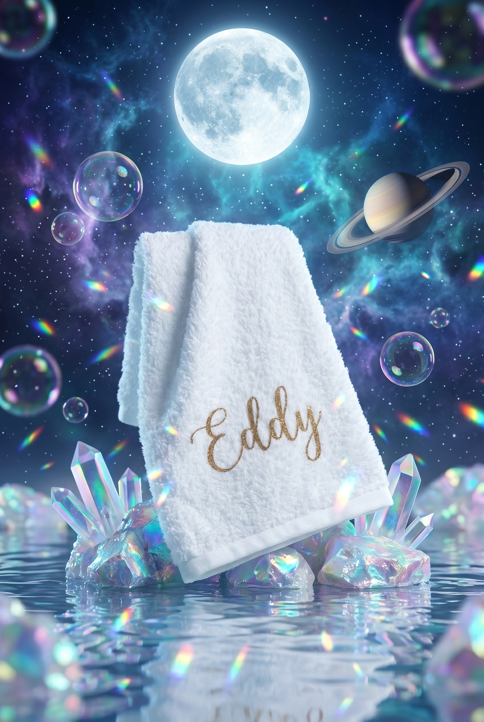 Serviette Blanche Personnalisée - Boxes Universe