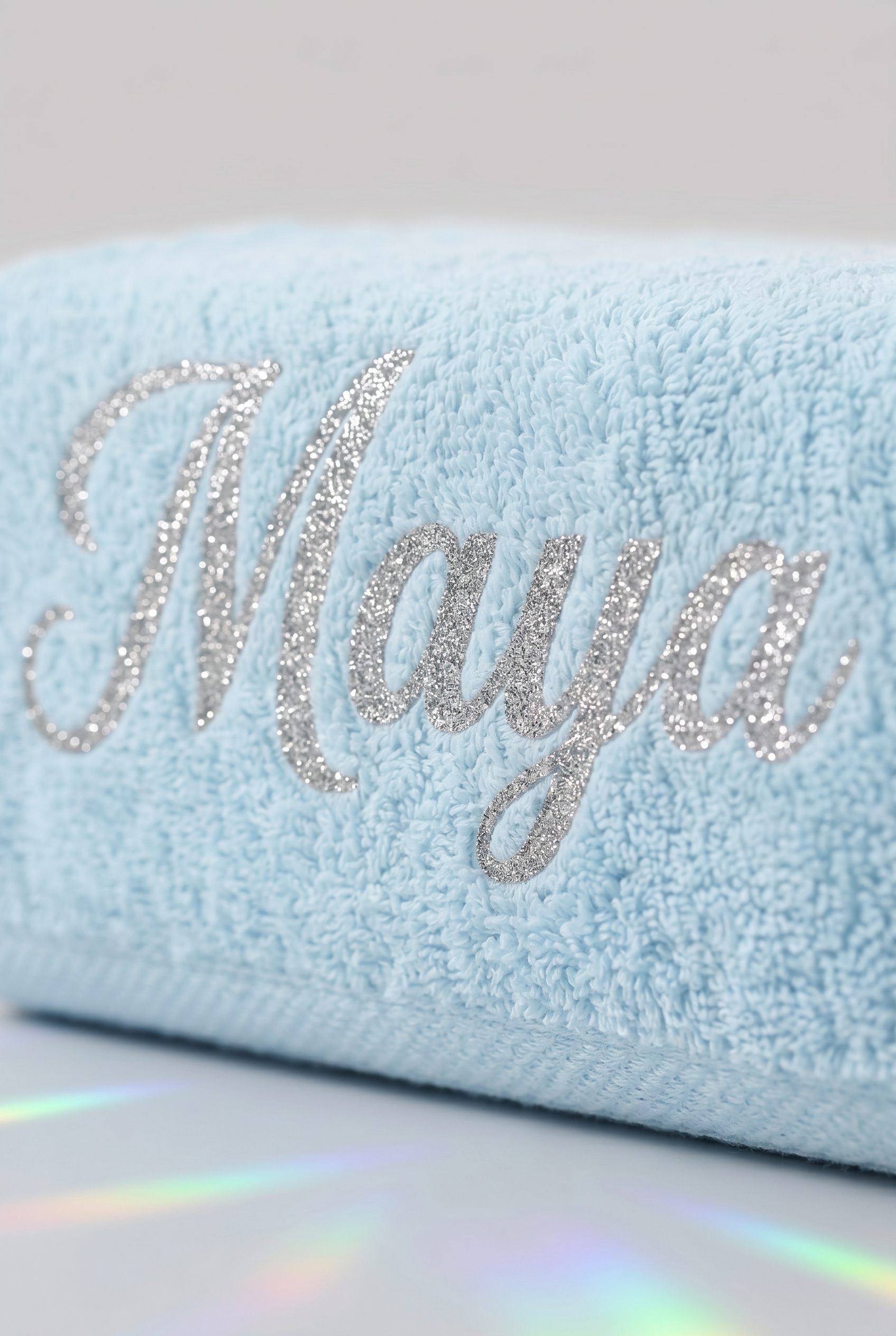 Serviette Bleue Personnalisée - Boxes Universe