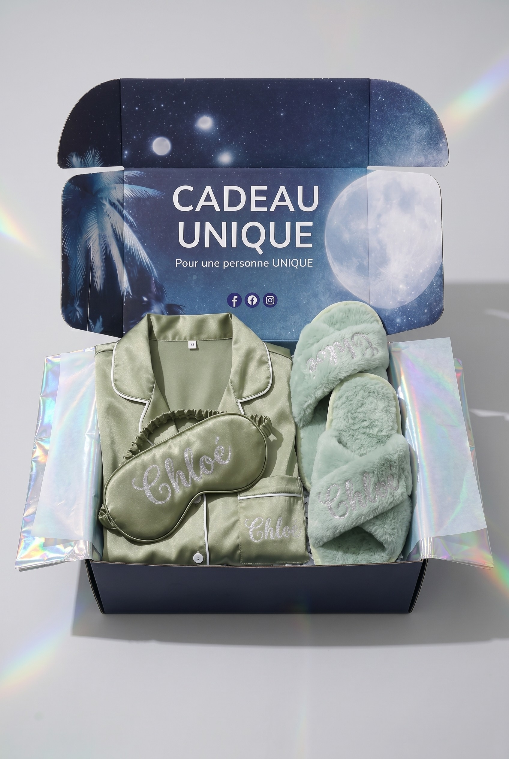Sleeping Box Verte Personnalisée - Boxes Universe