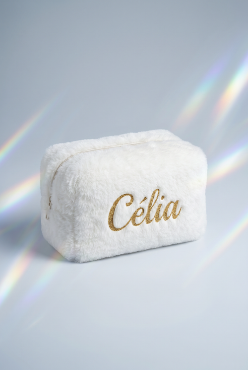 Trousse de toilette fluffy personnalisée - Boxes Universe
